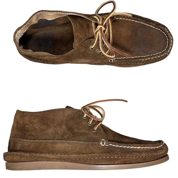 Frye Men’s Mason Brown Suede Chukka Moccasin Boot Size 10 - Picture 2 of 8